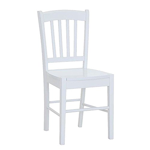 Stuhl aus Massivholz Weiß – Modell Amparo