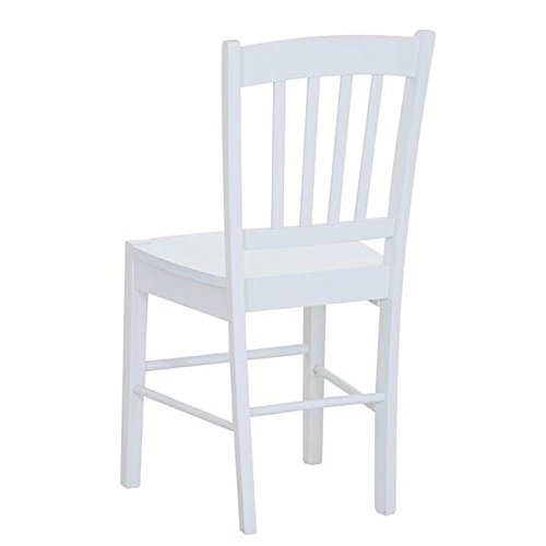 Stuhl aus Massivholz Weiß - Modell Amparo2