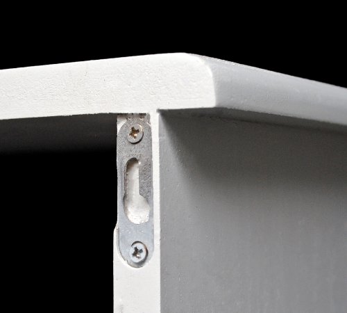 Küchenregal Küchenboard mit Handtuchhalter Landhaus Stil Wand Regal Weiß3