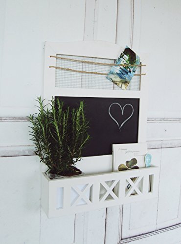 Wandregal, Regal mit Tafel im Landhaus Shabby Chic Stil2