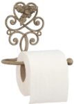 Toilettenpapierhalter Metall Blütenverzierung Landhaus- Stil