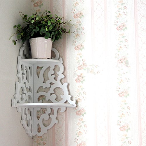 Filigree Eckregal Wandregal Haengeregal Konsole Regal weiss Wandboard Landhausstil1