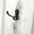 2x Garderobe Wandgarderobe Garderobenpaneel Wandhaken 109x28x3,5cm, Shabby-Look, Vintage ~ weiß3