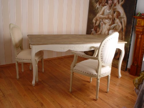 Großer Esstisch, Küchentisch, Holztisch, Tisch, Esszimmertisch aus Holz im zeitlosen Landhausstil, hochwertige Verarbeitung - Palazzo Exclusive1