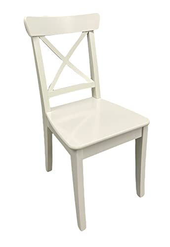 Ikea INGOLF Stuhl in weiß aus Massivholz
